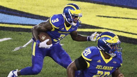 Delaware football - Sun, Nov 26, 2023 · 5 min read. Delaware needed one miraculous comeback and then a smaller but equally important rally. The Blue Hens got them both Saturday …